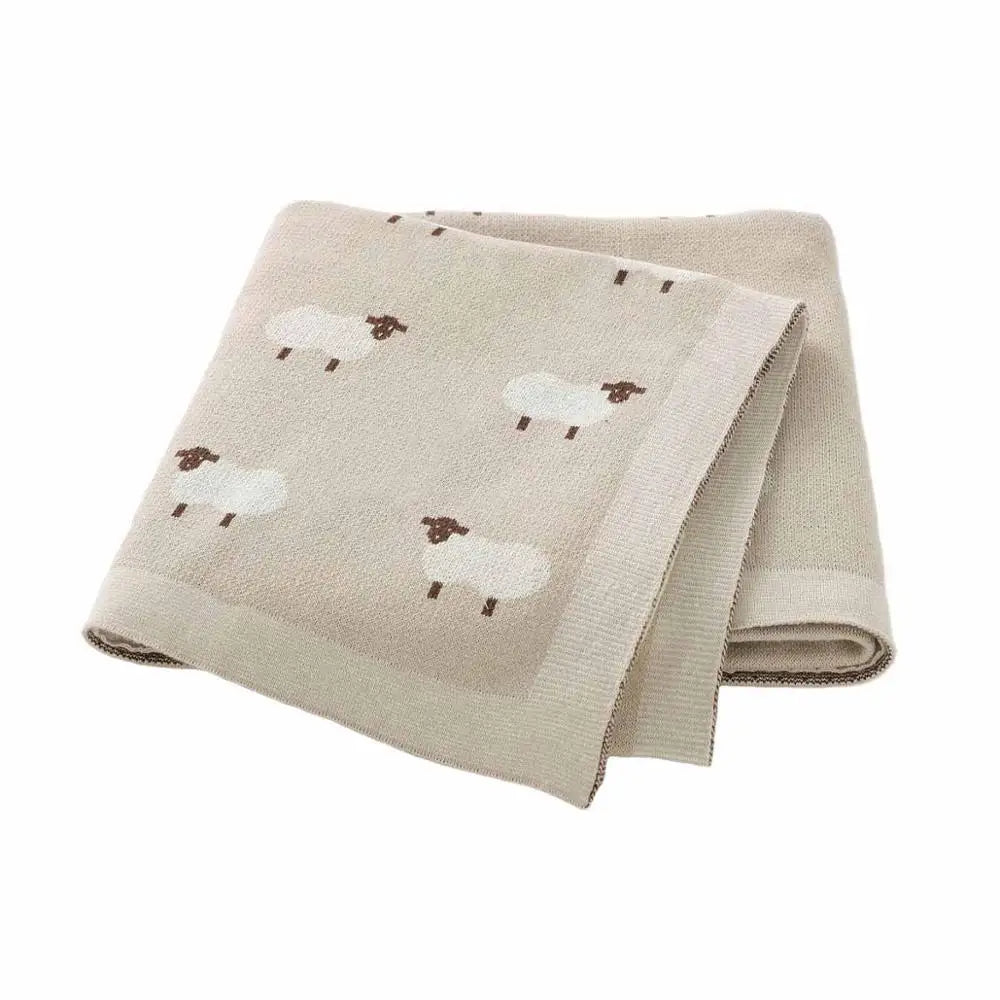 Baby Blankets Newborn Swaddle Wrap 100*80 CM Cotton Knitted Infant Kids Soft Children's Accessories