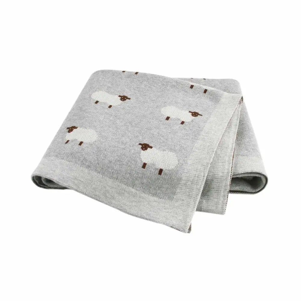 Baby Blankets Newborn Swaddle Wrap 100*80 CM Cotton Knitted Infant Kids Soft Children's Accessories