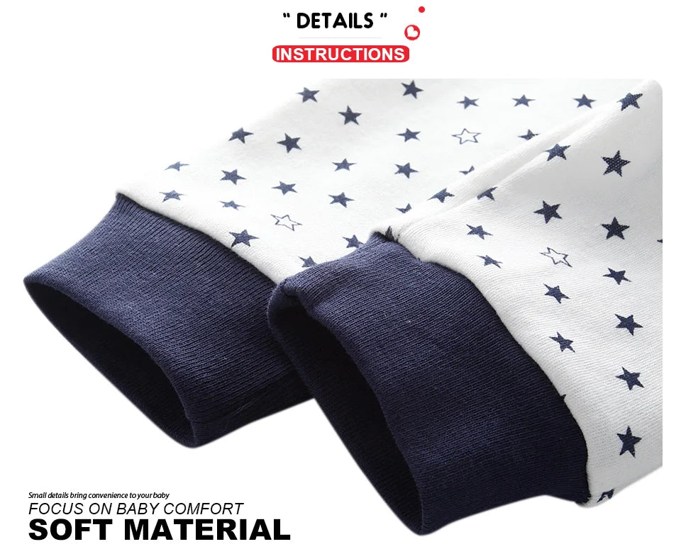 9 Pcs/Lot Unisex Newborn Bodysuits+Pants Clothing Sets Cartoon Cotton Baby Boy Girl Clothes