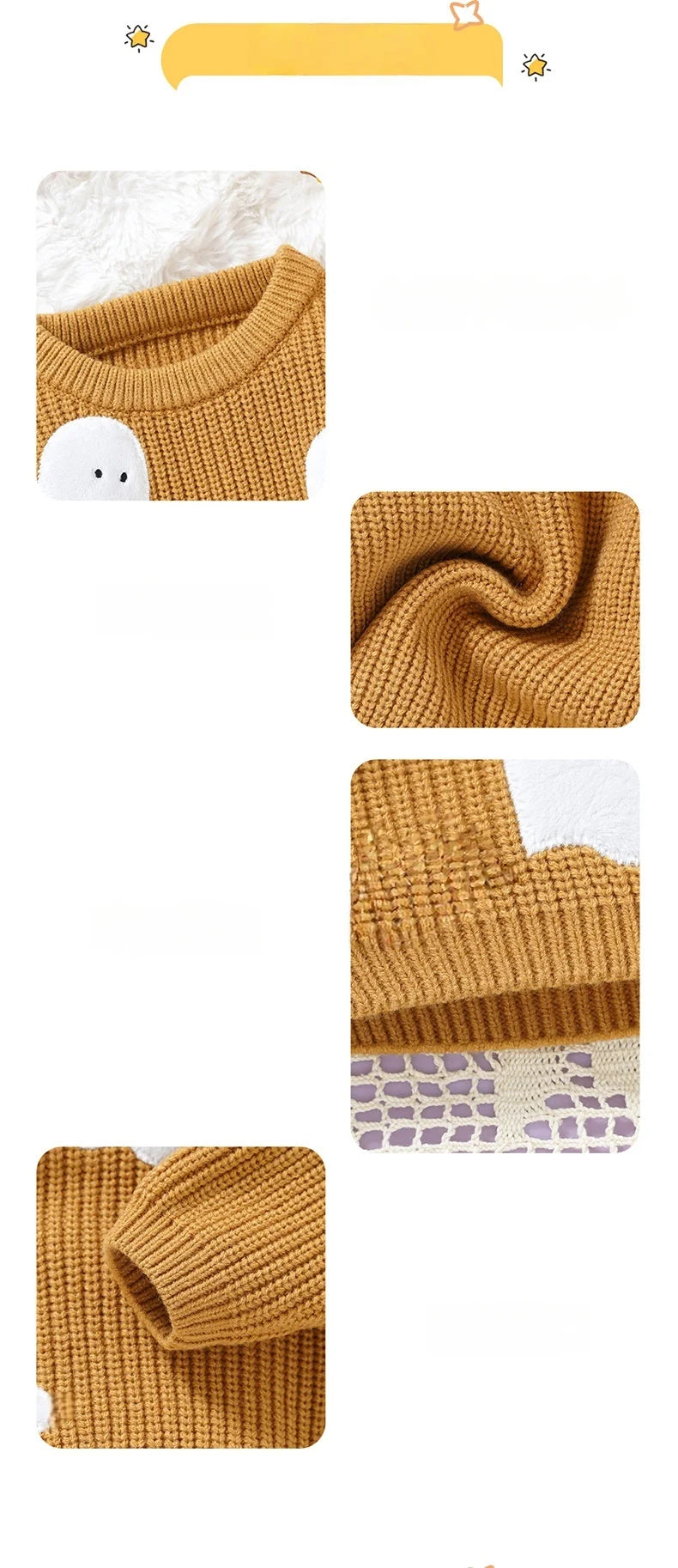 Autumn Winter Newborn Baby Halloween Sweater Cute Ghost Pattern Knitted