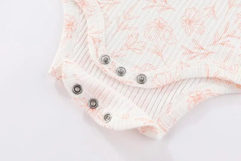 Kiddiezoom 5 Pcs/Lot Four Seasons Fashion Cartoon Short Sleeve Baby Boy Girl Bodysuits Soft 100%Cotton Newborn Onesies Clothes