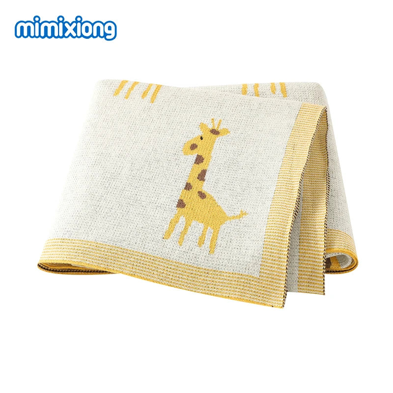 Baby Blankets Newborn Swaddle Wrap 100*80 CM Cotton Knitted Infant Kids Soft Children's Accessories