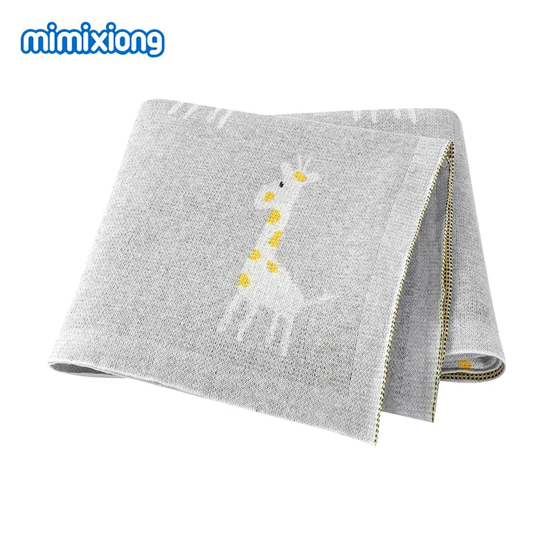 Baby Blankets Newborn Swaddle Wrap 100*80 CM Cotton Knitted Infant Kids Soft Children's Accessories
