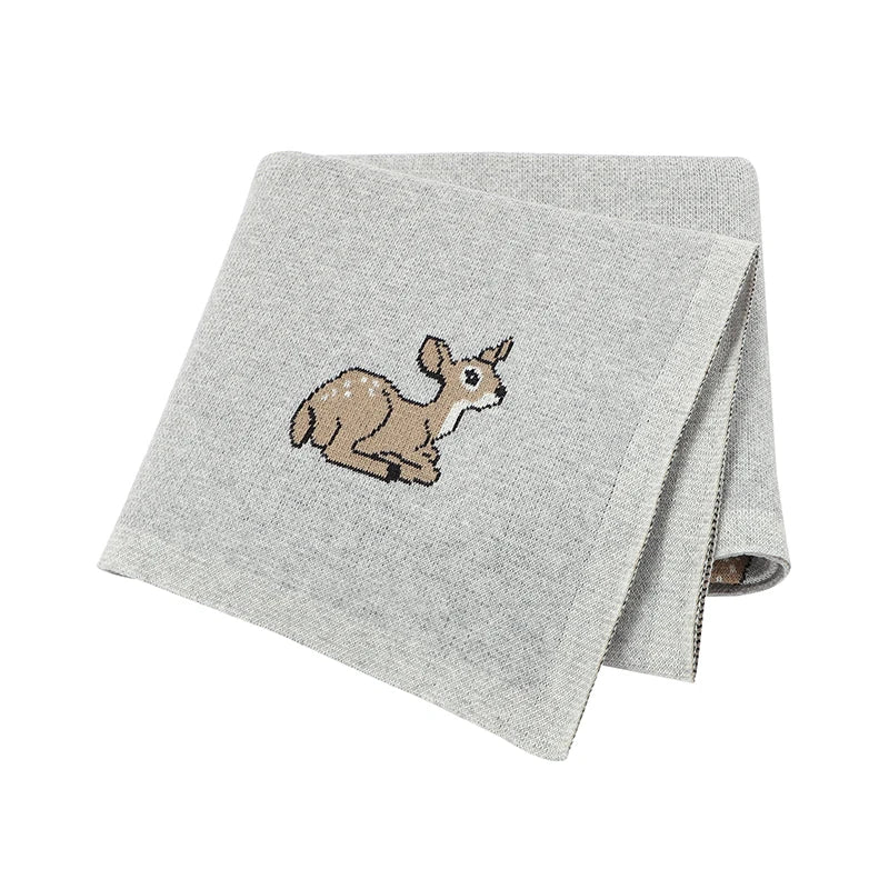 Baby Blankets Newborn Swaddle Wrap 100*80 CM Cotton Knitted Infant Kids Soft Children's Accessories