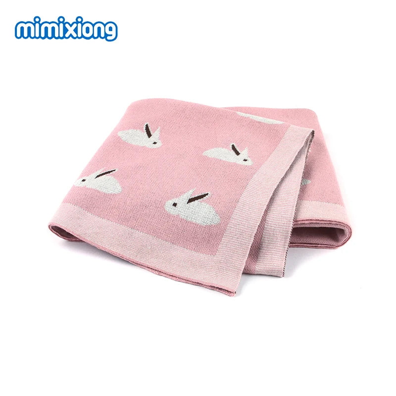 Baby Blankets Newborn Swaddle Wrap 100*80 CM Cotton Knitted Infant Kids Soft Children's Accessories