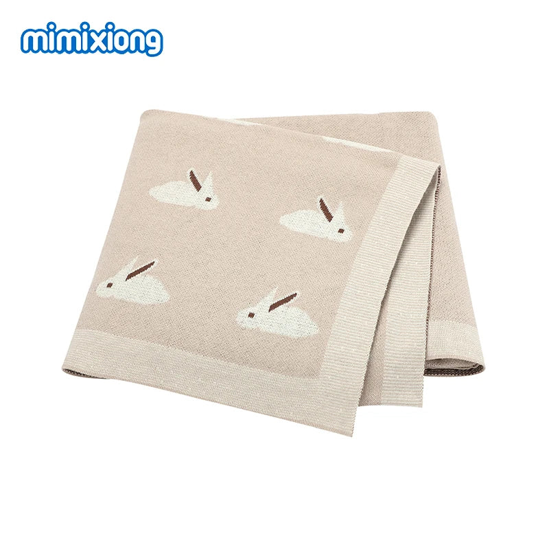 Baby Blankets Newborn Swaddle Wrap 100*80 CM Cotton Knitted Infant Kids Soft Children's Accessories