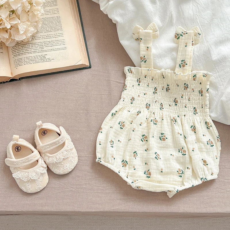 Summer Outfit Kids Baby Clothes Cotton Sleeveless Rompers