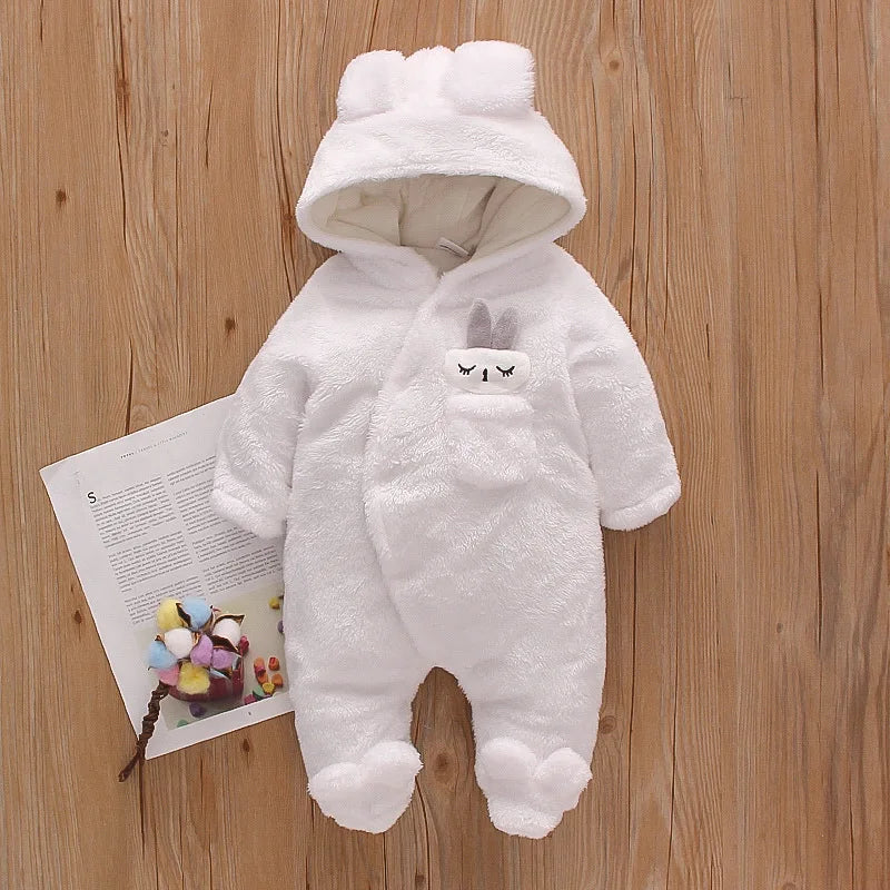 Autumn and Winter New Baby Plush Climbing Clothes Baby Warm and Thick