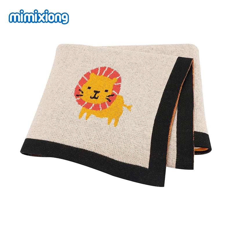 Baby Blankets Newborn Swaddle Wrap 100*80 CM Cotton Knitted Infant Kids Soft Children's Accessories