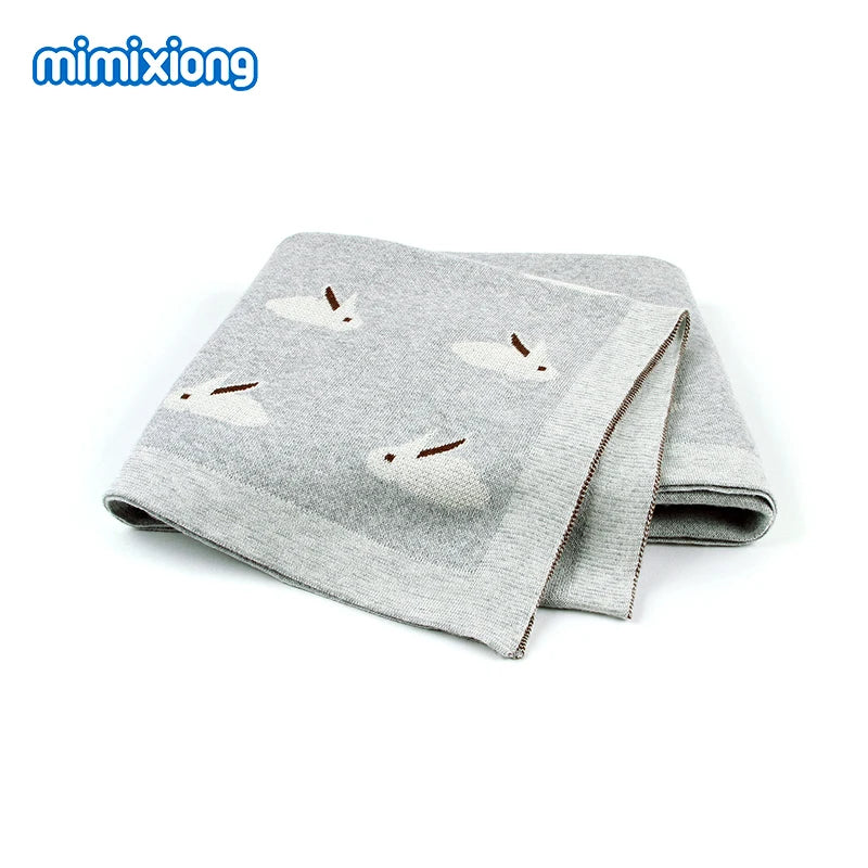 Baby Blankets Newborn Swaddle Wrap 100*80 CM Cotton Knitted Infant Kids Soft Children's Accessories