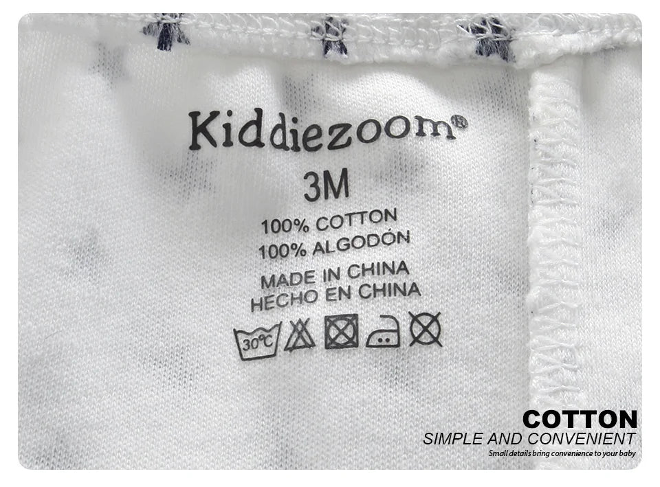 9 Pcs/Lot Unisex Newborn Bodysuits+Pants Clothing Sets Cartoon Cotton Baby Boy Girl Clothes