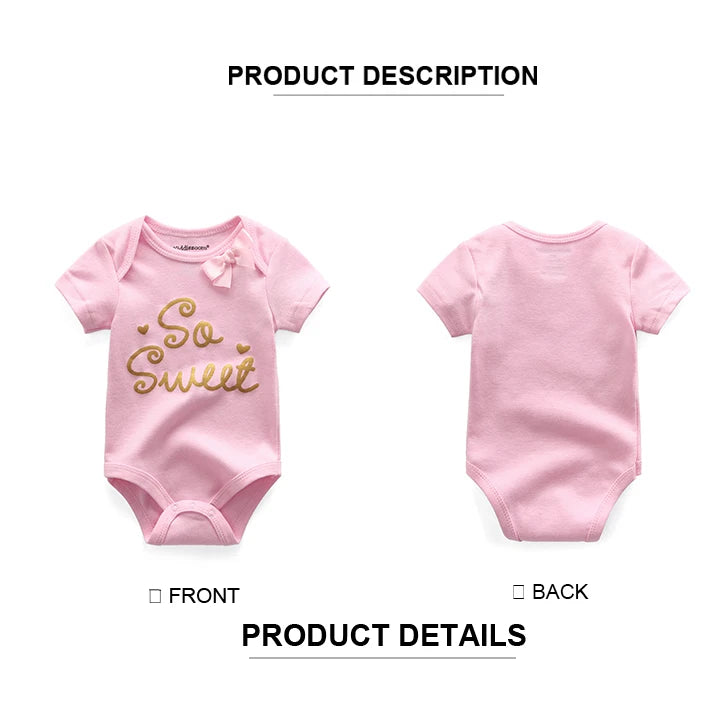 9 Pcs/Lot Unisex Newborn Bodysuits+Pants Clothing Sets Cartoon Cotton Baby Boy Girl Clothes