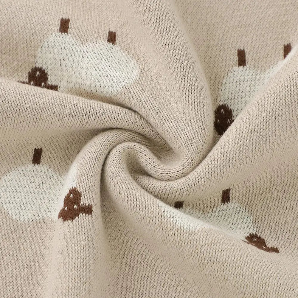 Baby Blankets Newborn Swaddle Wrap 100*80 CM Cotton Knitted Infant Kids Soft Children's Accessories