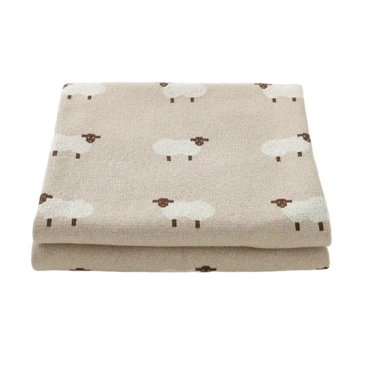 Baby Blankets Newborn Swaddle Wrap 100*80 CM Cotton Knitted Infant Kids Soft Children's Accessories