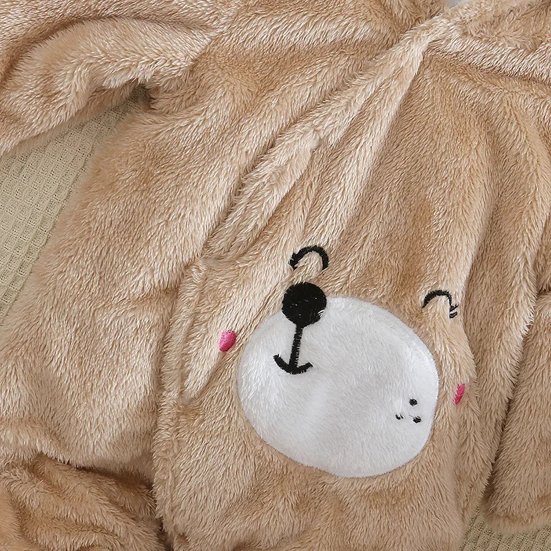 Autumn and Winter New Baby Plush Climbing Clothes Baby Warm and Thick