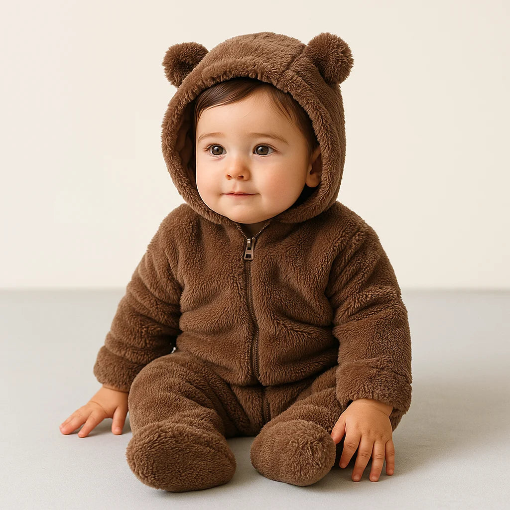 Baby Rompers Infant Clothes Winter Newborn Baby Boy Girl Zipper Bodysuit