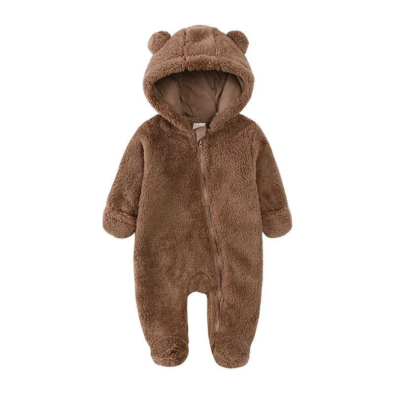 Baby Rompers Infant Clothes Winter Newborn Baby Boy Girl Zipper Bodysuit