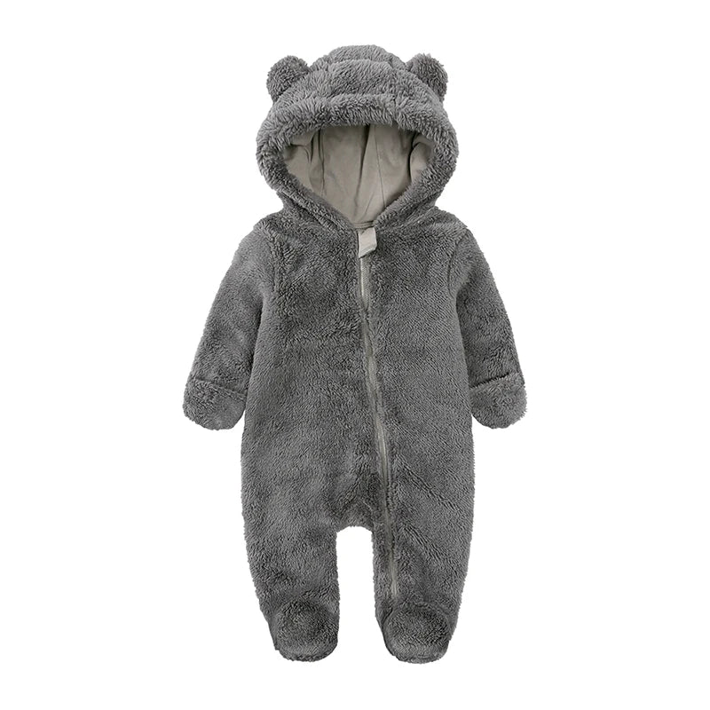 Baby Rompers Infant Clothes Winter Newborn Baby Boy Girl Zipper Bodysuit