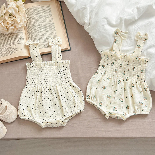 Summer Outfit Kids Baby Clothes Cotton Sleeveless Rompers