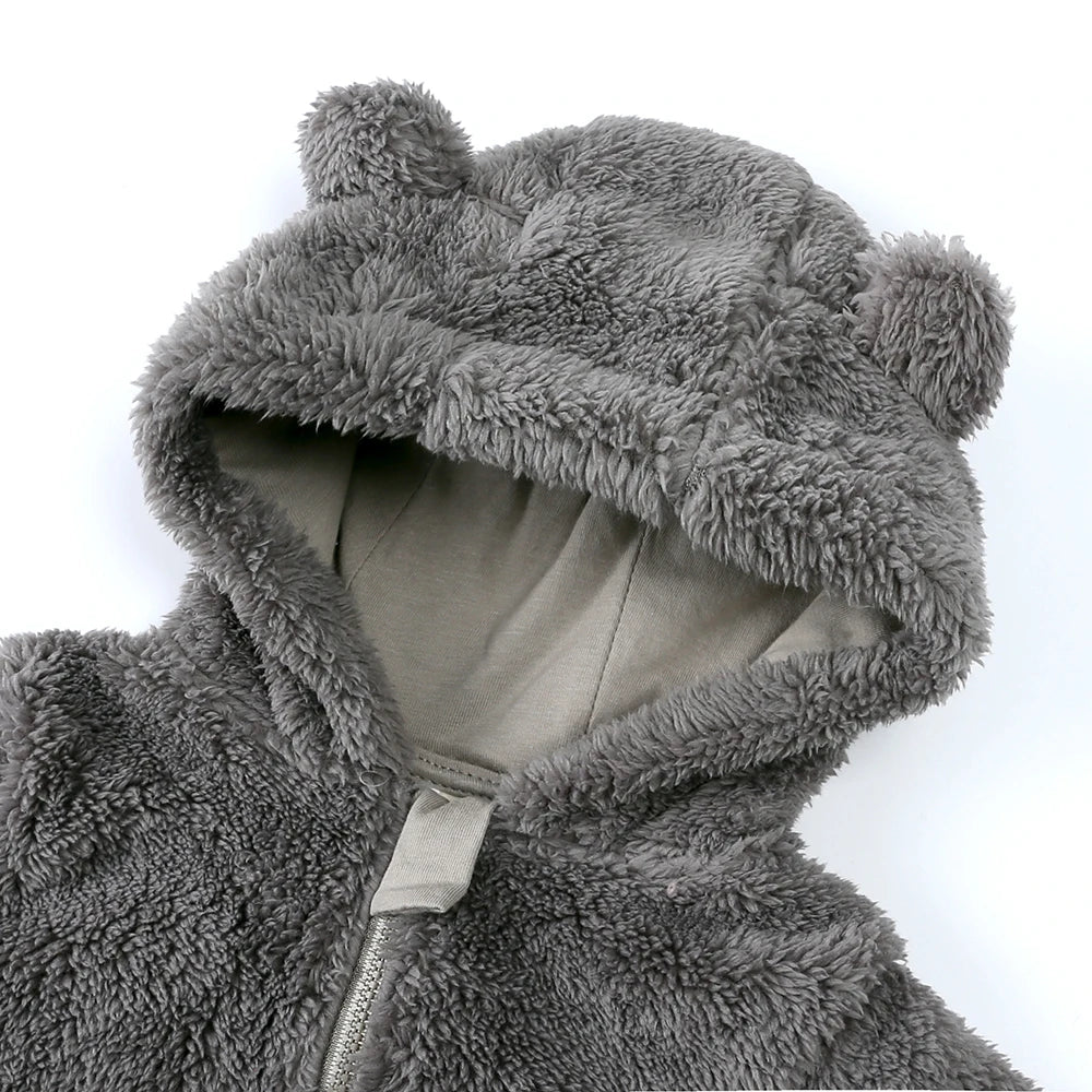 Baby Rompers Infant Clothes Winter Newborn Baby Boy Girl Zipper Bodysuit