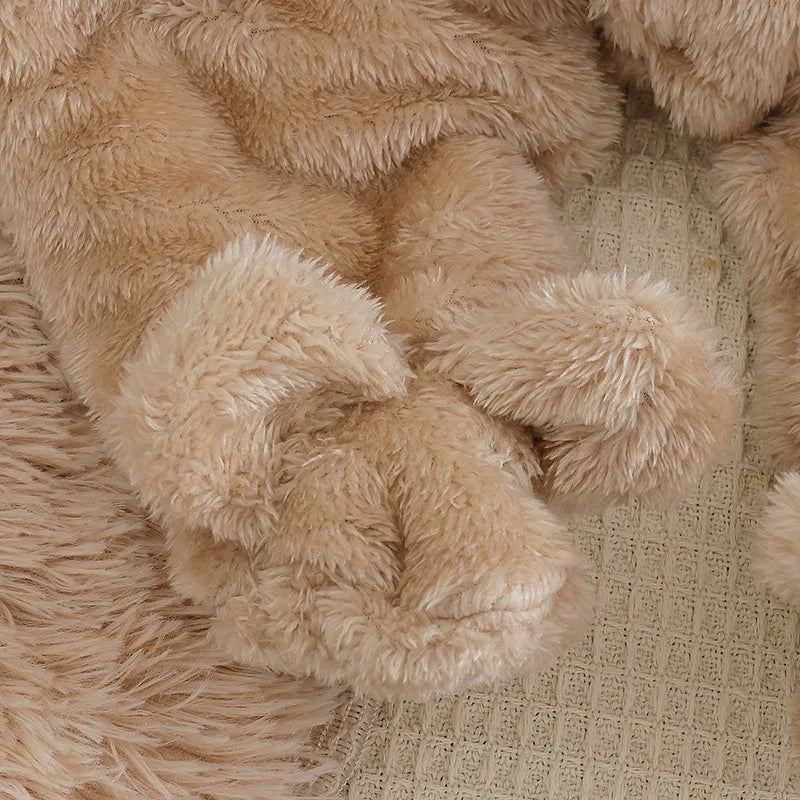 Autumn and Winter New Baby Plush Climbing Clothes Baby Warm and Thick