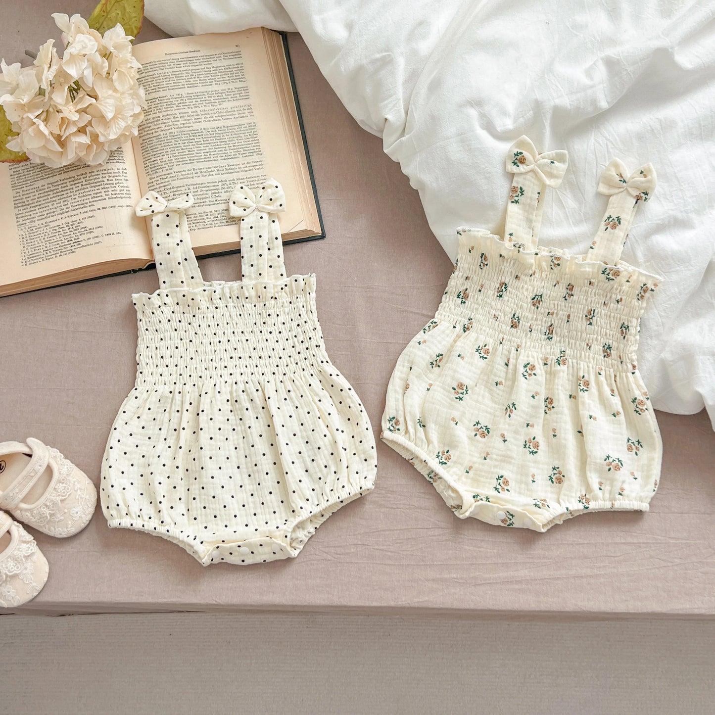 Summer Outfit Kids Baby Clothes Cotton Sleeveless Rompers