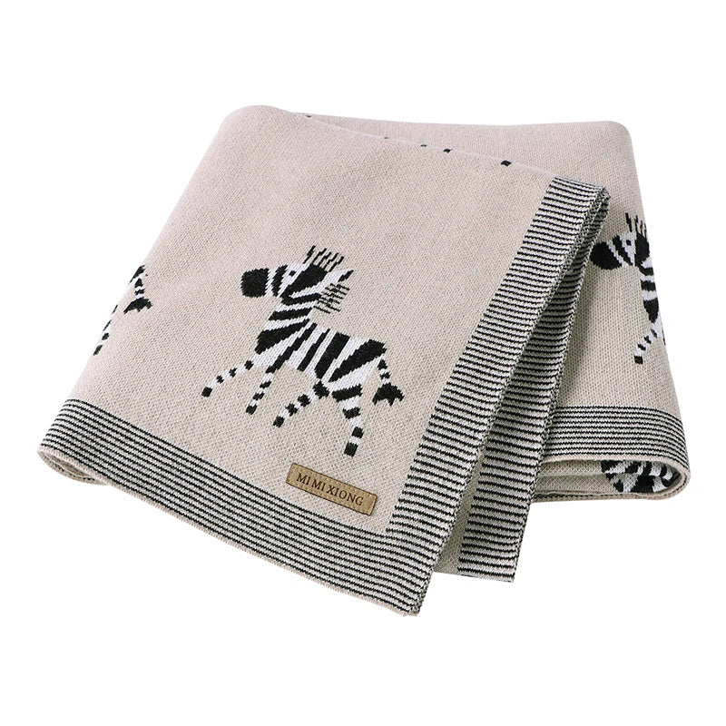 Baby Blankets Newborn Swaddle Wrap 100*80 CM Cotton Knitted Infant Kids Soft Children's Accessories