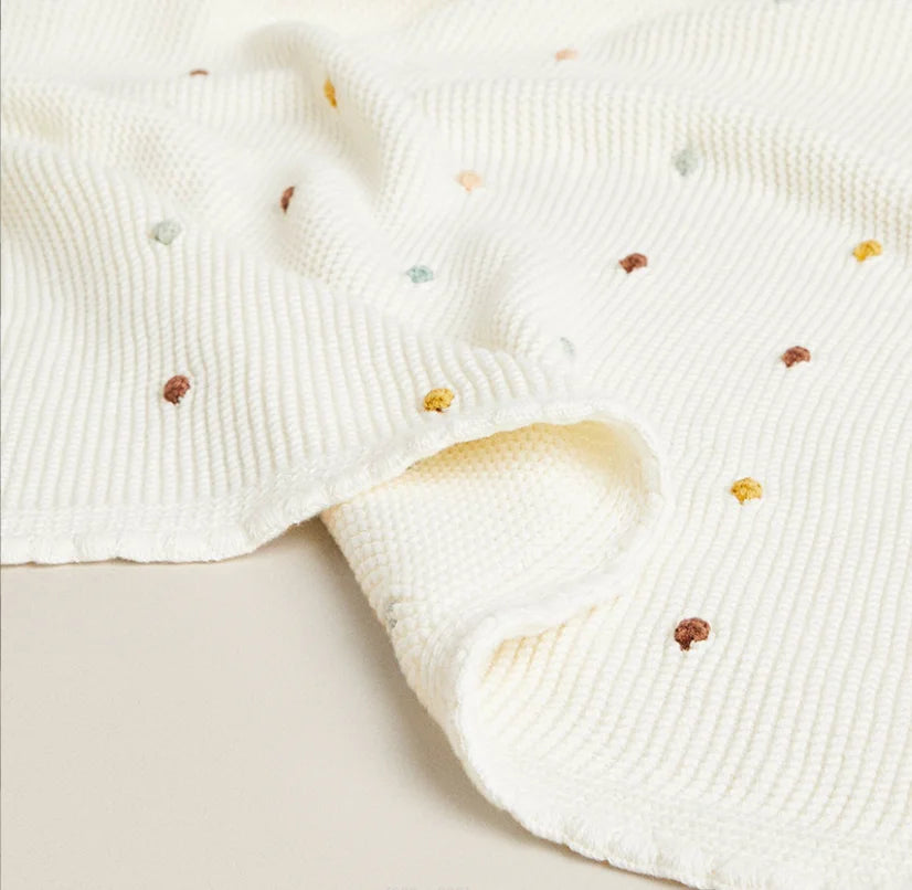 Baby Blanket Knitted Sofa Throw Blankets Nordic Pompom Soft Tapestry
