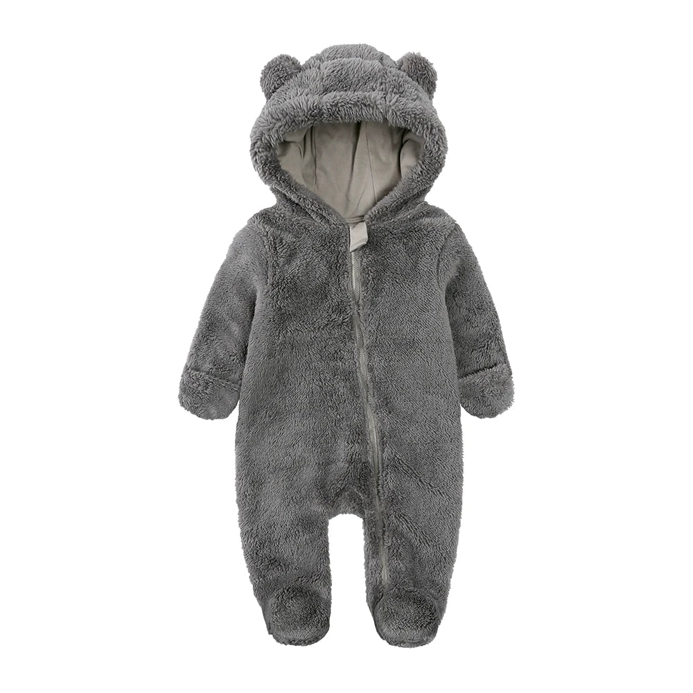 Baby Rompers Infant Clothes Winter Newborn Baby Boy Girl Zipper Bodysuit