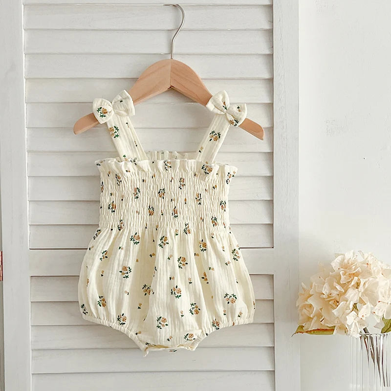 Summer Outfit Kids Baby Clothes Cotton Sleeveless Rompers