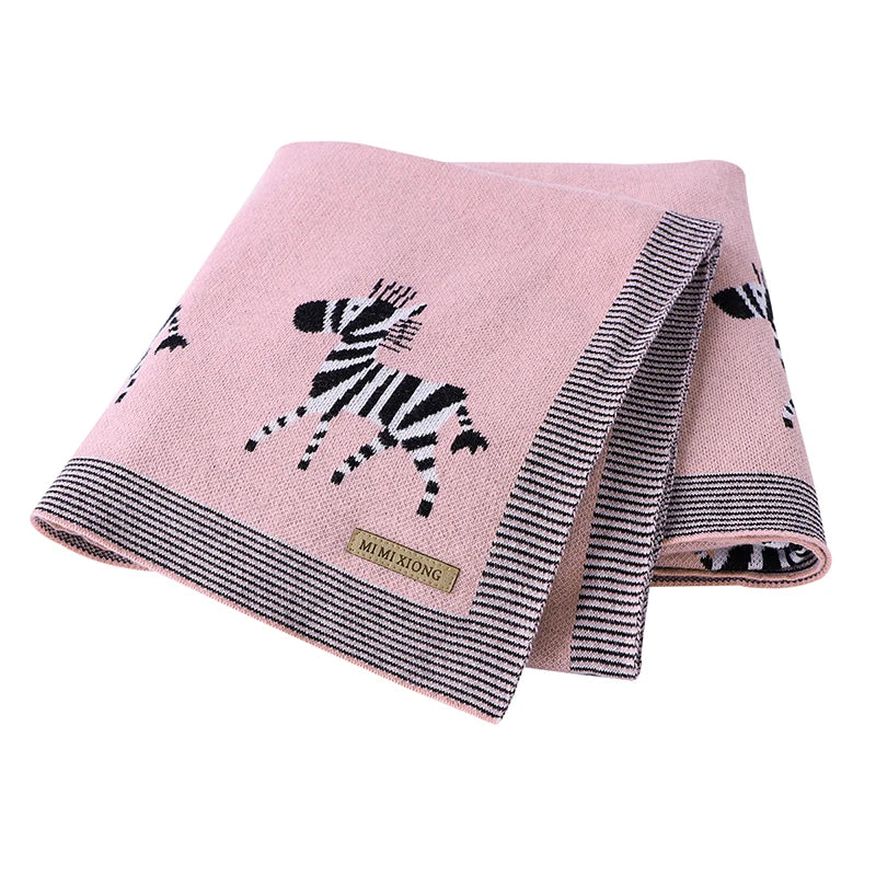 Baby Blankets Newborn Swaddle Wrap 100*80 CM Cotton Knitted Infant Kids Soft Children's Accessories