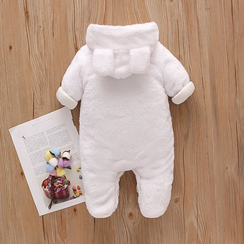 Autumn and Winter New Baby Plush Climbing Clothes Baby Warm and Thick