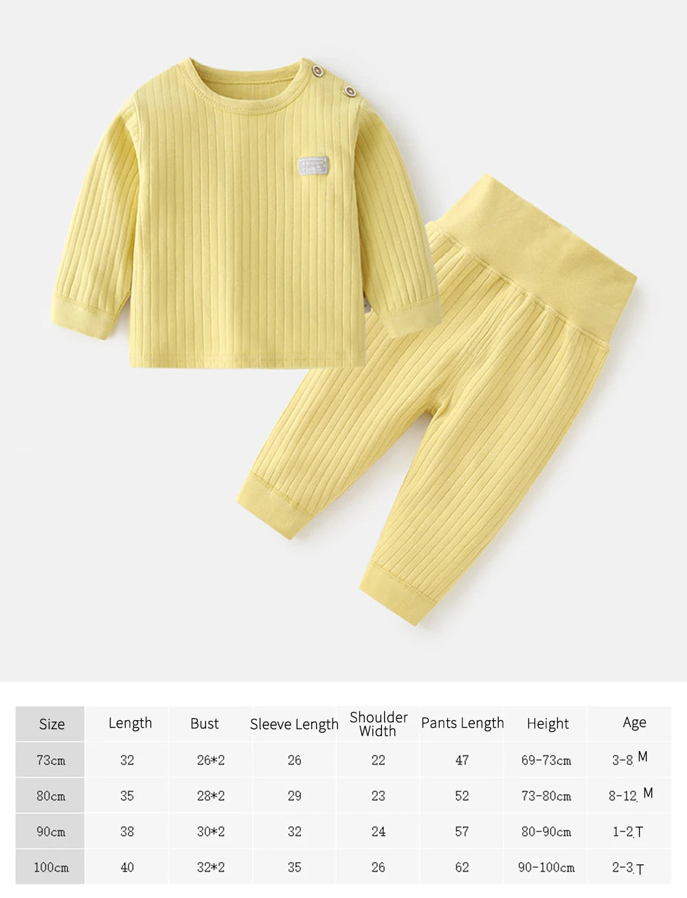 Autumn Winter Thermal Underwear Suit Baby Clothing Sets