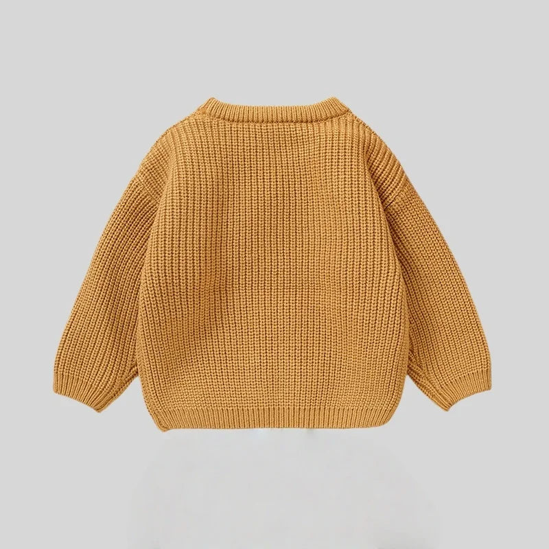 Autumn Winter Newborn Baby Halloween Sweater Cute Ghost Pattern Knitted