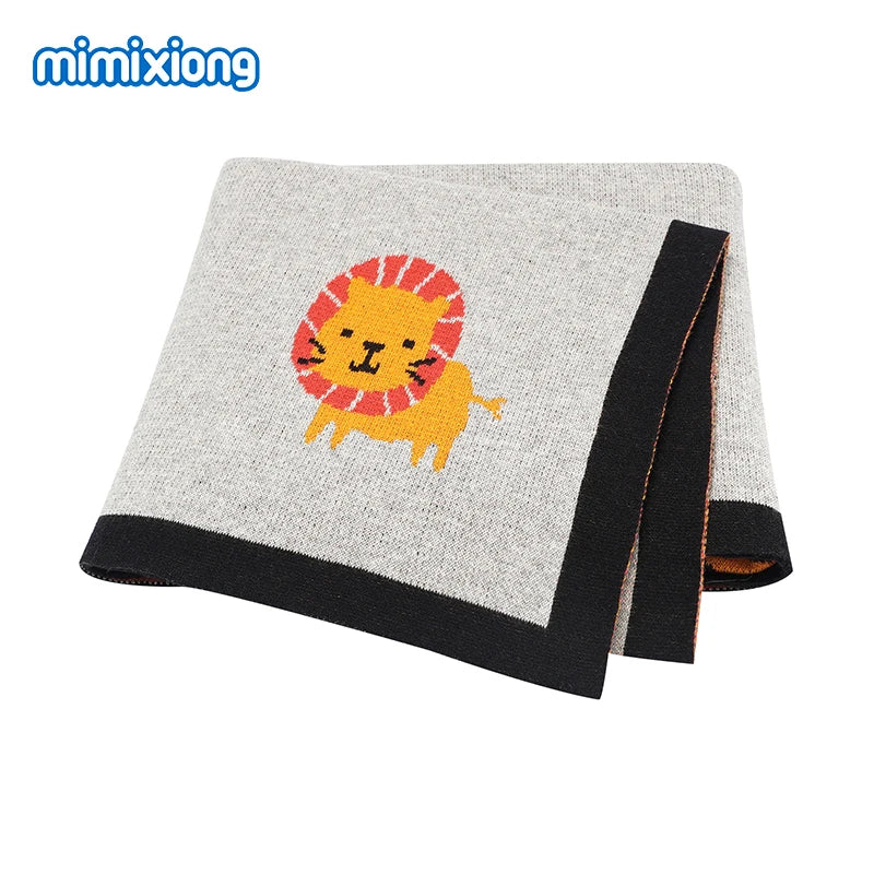 Baby Blankets Newborn Swaddle Wrap 100*80 CM Cotton Knitted Infant Kids Soft Children's Accessories
