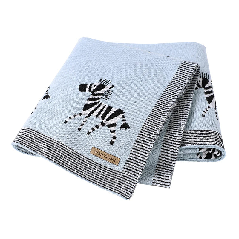Baby Blankets Newborn Swaddle Wrap 100*80 CM Cotton Knitted Infant Kids Soft Children's Accessories