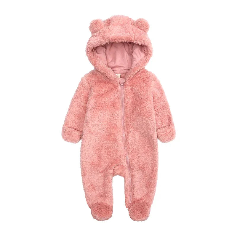 Baby Rompers Infant Clothes Winter Newborn Baby Boy Girl Zipper Bodysuit