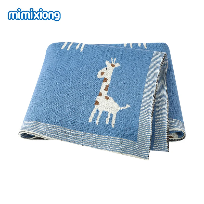Baby Blankets Newborn Swaddle Wrap 100*80 CM Cotton Knitted Infant Kids Soft Children's Accessories