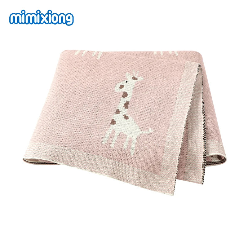 Baby Blankets Newborn Swaddle Wrap 100*80 CM Cotton Knitted Infant Kids Soft Children's Accessories