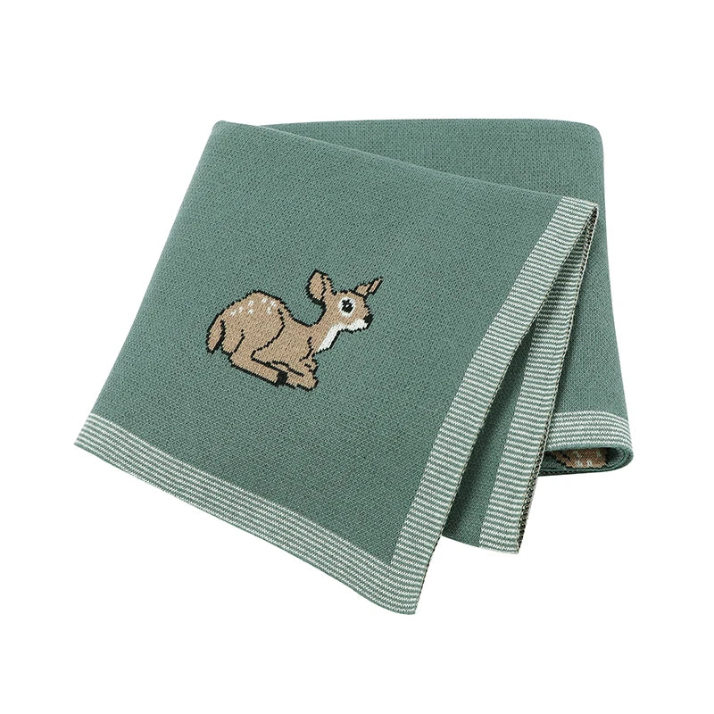 Baby Blankets Newborn Swaddle Wrap 100*80 CM Cotton Knitted Infant Kids Soft Children's Accessories