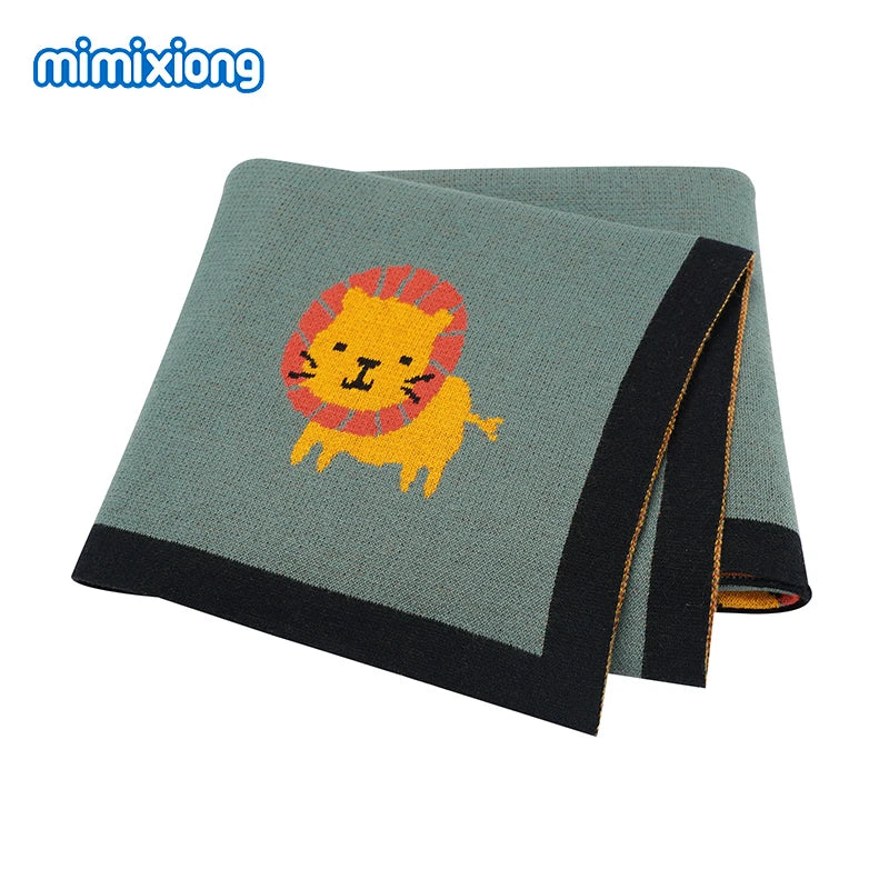 Baby Blankets Newborn Swaddle Wrap 100*80 CM Cotton Knitted Infant Kids Soft Children's Accessories