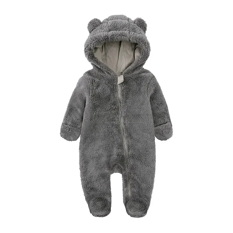 Baby Rompers Infant Clothes Winter Newborn Baby Boy Girl Zipper Bodysuit