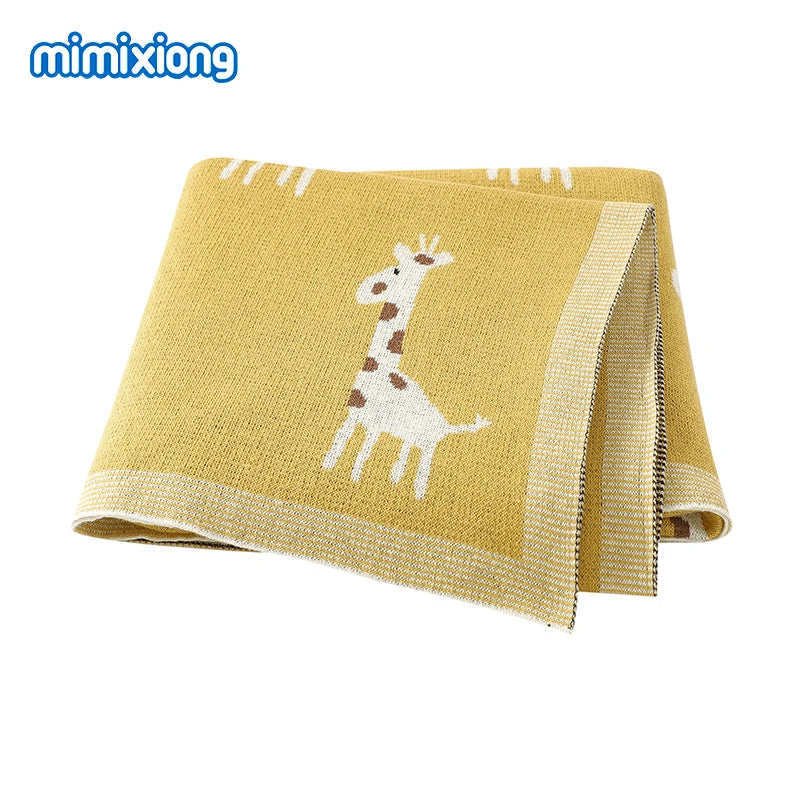 Baby Blankets Newborn Swaddle Wrap 100*80 CM Cotton Knitted Infant Kids Soft Children's Accessories