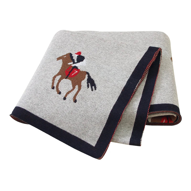 Baby Blankets Newborn Swaddle Wrap 100*80 CM Cotton Knitted Infant Kids Soft Children's Accessories