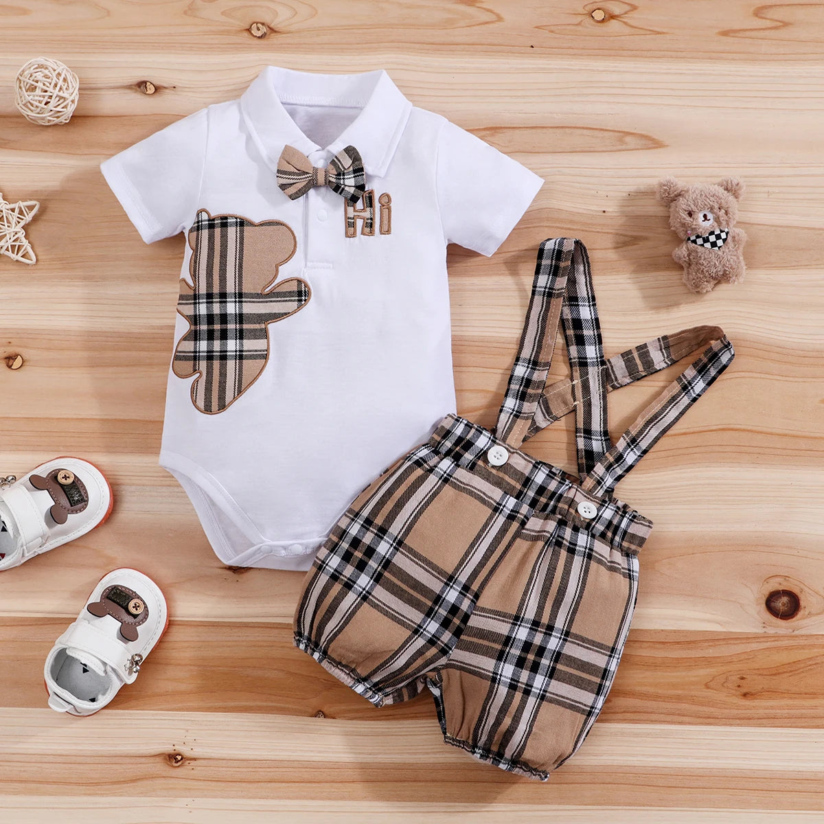 2PCS IURNXB Baby Clothes Sets Short