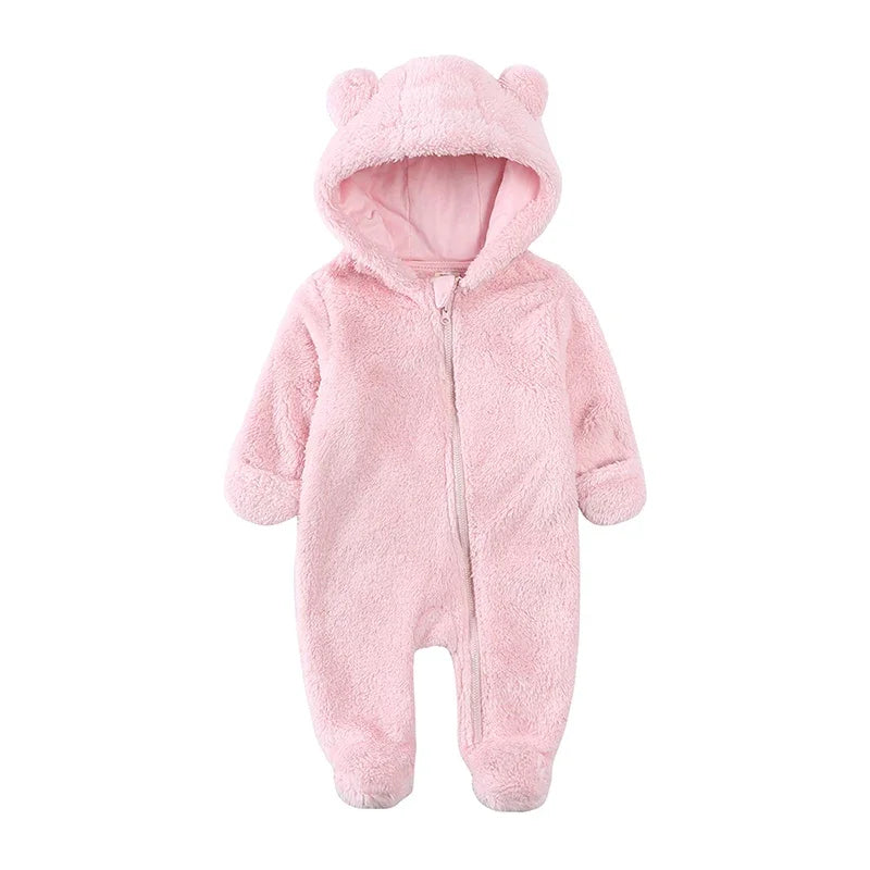 Baby Rompers Infant Clothes Winter Newborn Baby Boy Girl Zipper Bodysuit